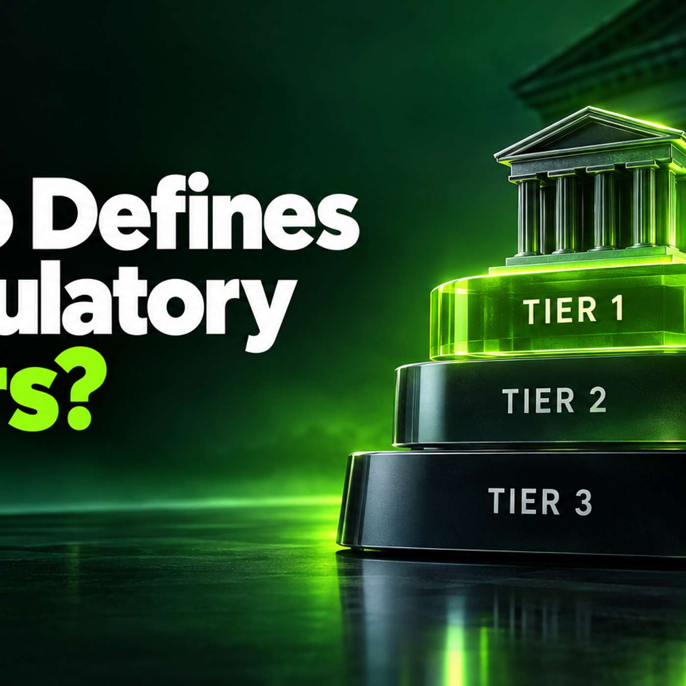 Tier-1, Tier-2, Tier-3 Regulator: Who Actually Assigns the Label