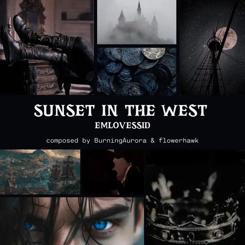 sunset in the west by emlovessid