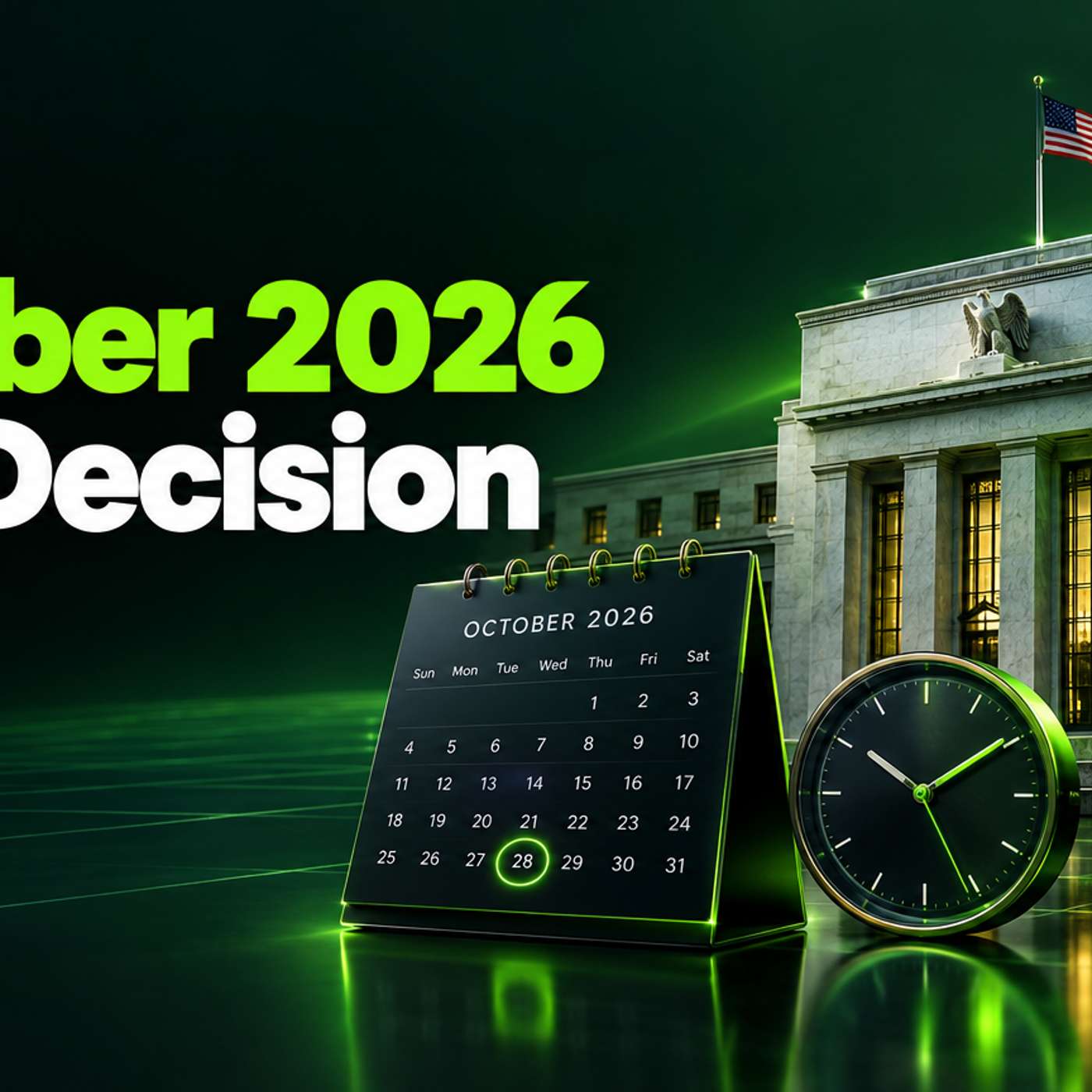FOMC October 2026: Date, Local Times and the Week's Other Events