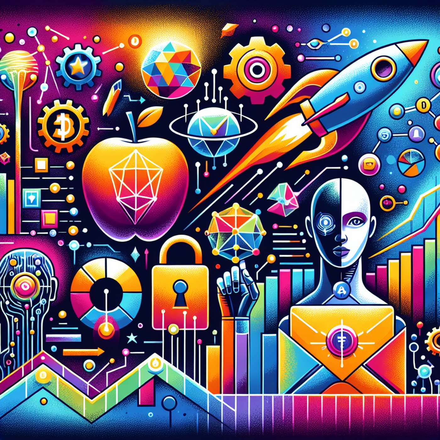 "Microsoft Skeleton Key Uncaged; SpaceX Destroys for Safety; Apple's AI Enticement; Scams Employ AI; Old Software Giants Value Soar, and Human-like Chatbots Rise" episode artwork