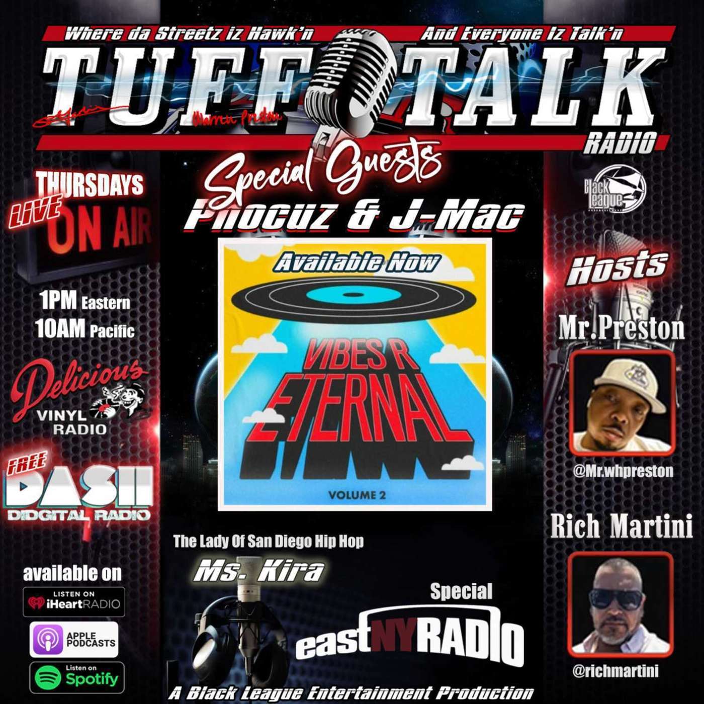 Tuff Talk Radio Special Guests Phocuz and J-Mac / Kira episode artwork