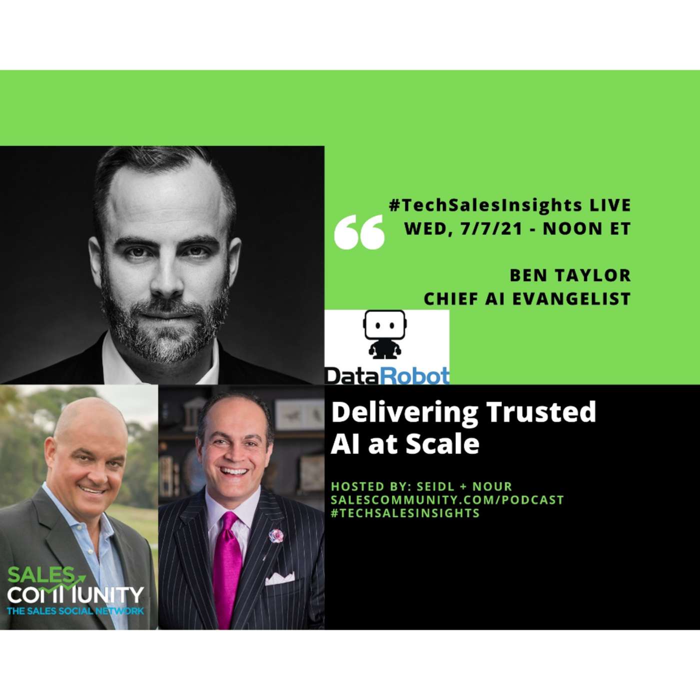 E37 - Delivering Trustecd AI at Scale Ben Taylor, Data Robot