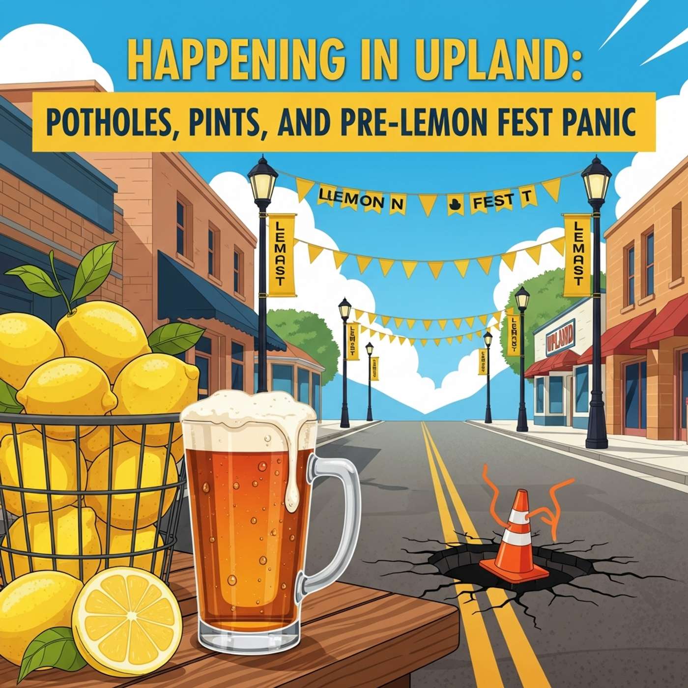 Happening in Upland: Potholes, Pints, and Pre-Lemon Fest Panic episode artwork