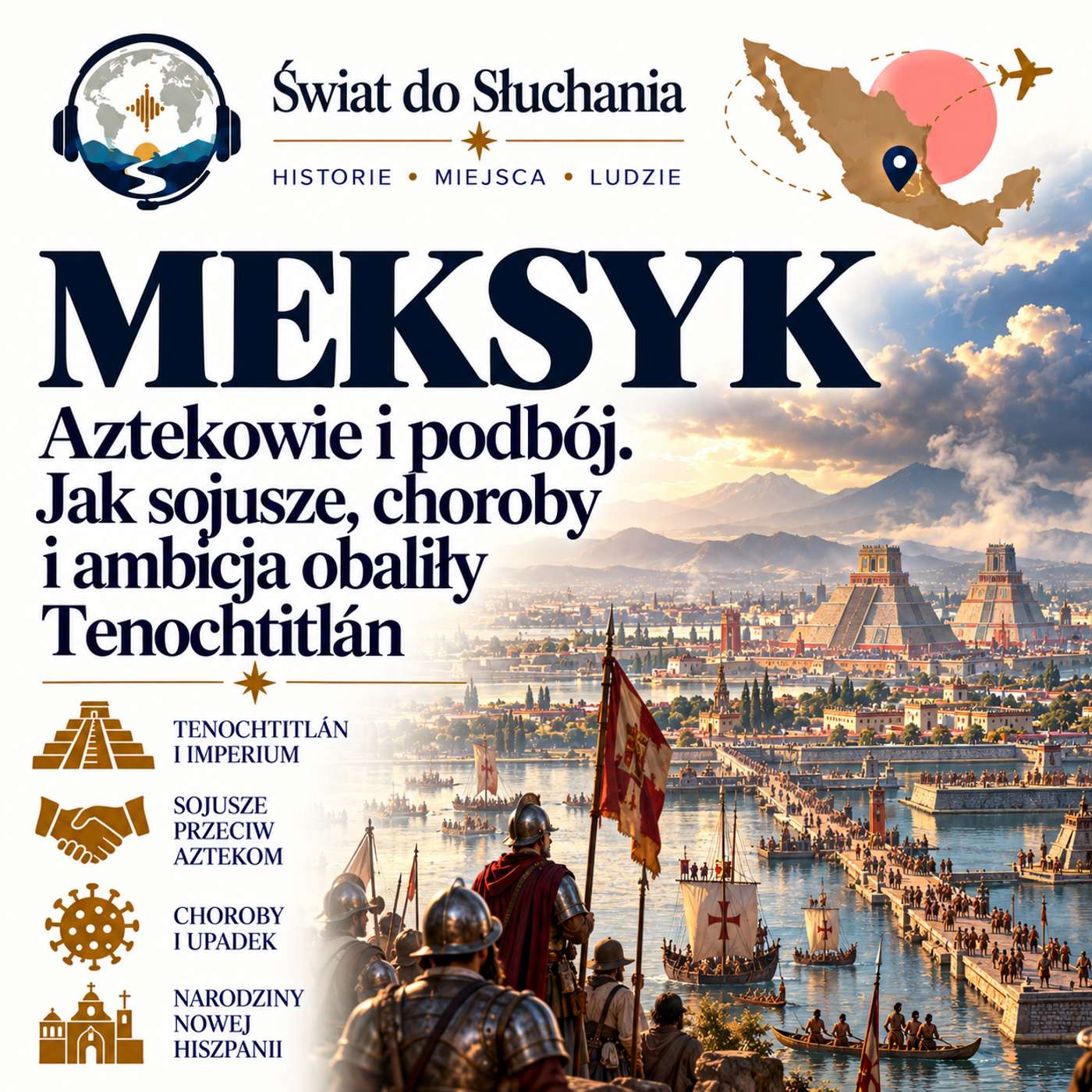 Meksyk - Aztekowie i podbój. Jak sojusze, choroby i ambicja obaliły Tenochtitlán episode artwork