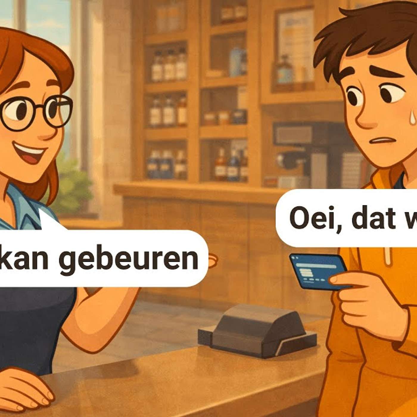 Talking At The Café | Dutch Conversations for Beginners A1-A2