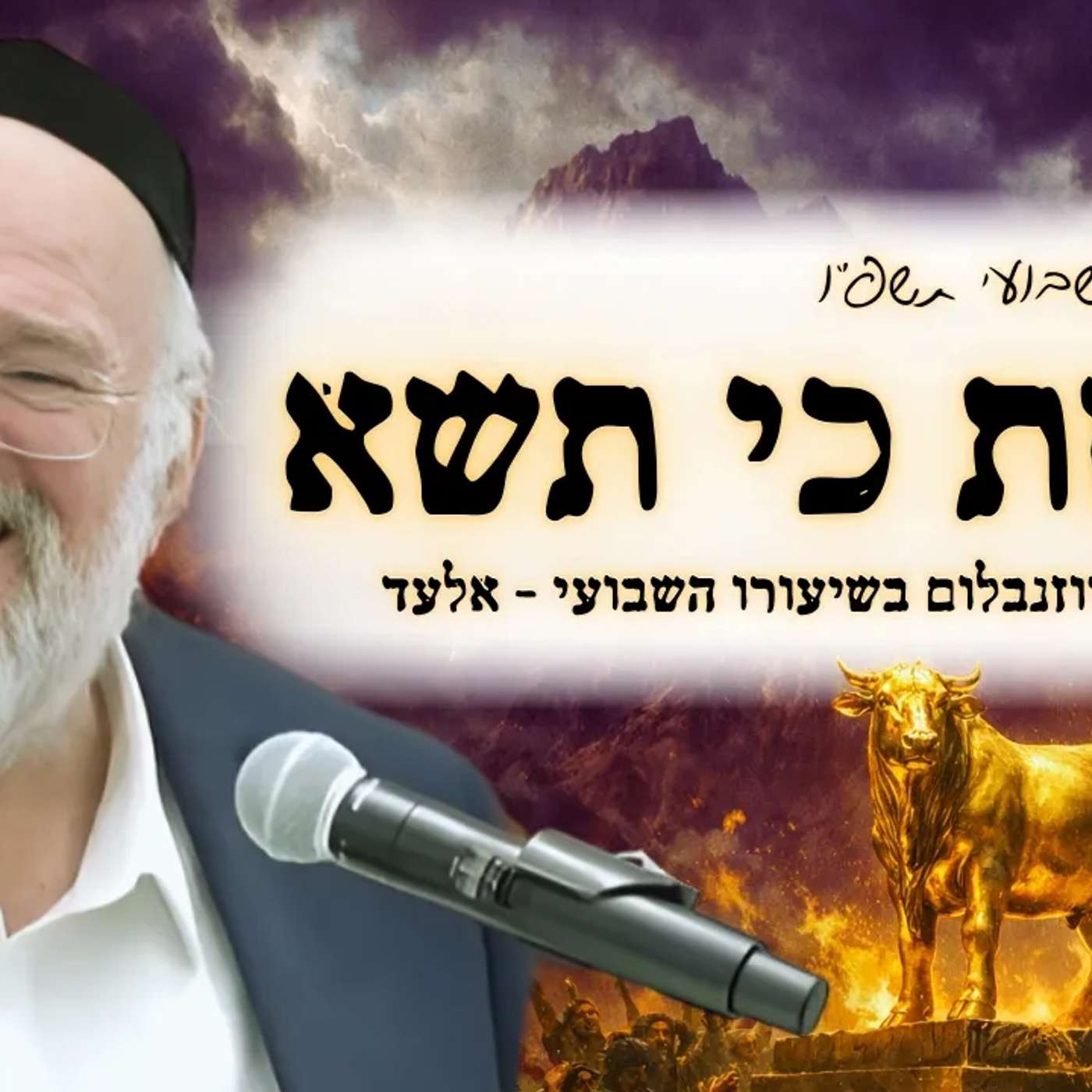 פרשת כי תשא תשפ"ו - הרב ברוך רוזנבלום בשיעור מרתק על סיפור חטא העגל - מבקשי ה' אלעד