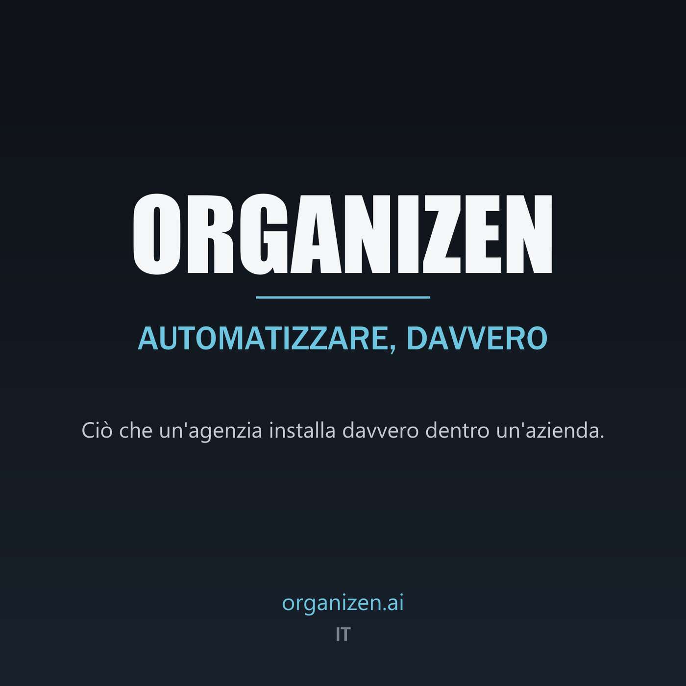 Organizen - Automatizzare, davvero podcast artwork