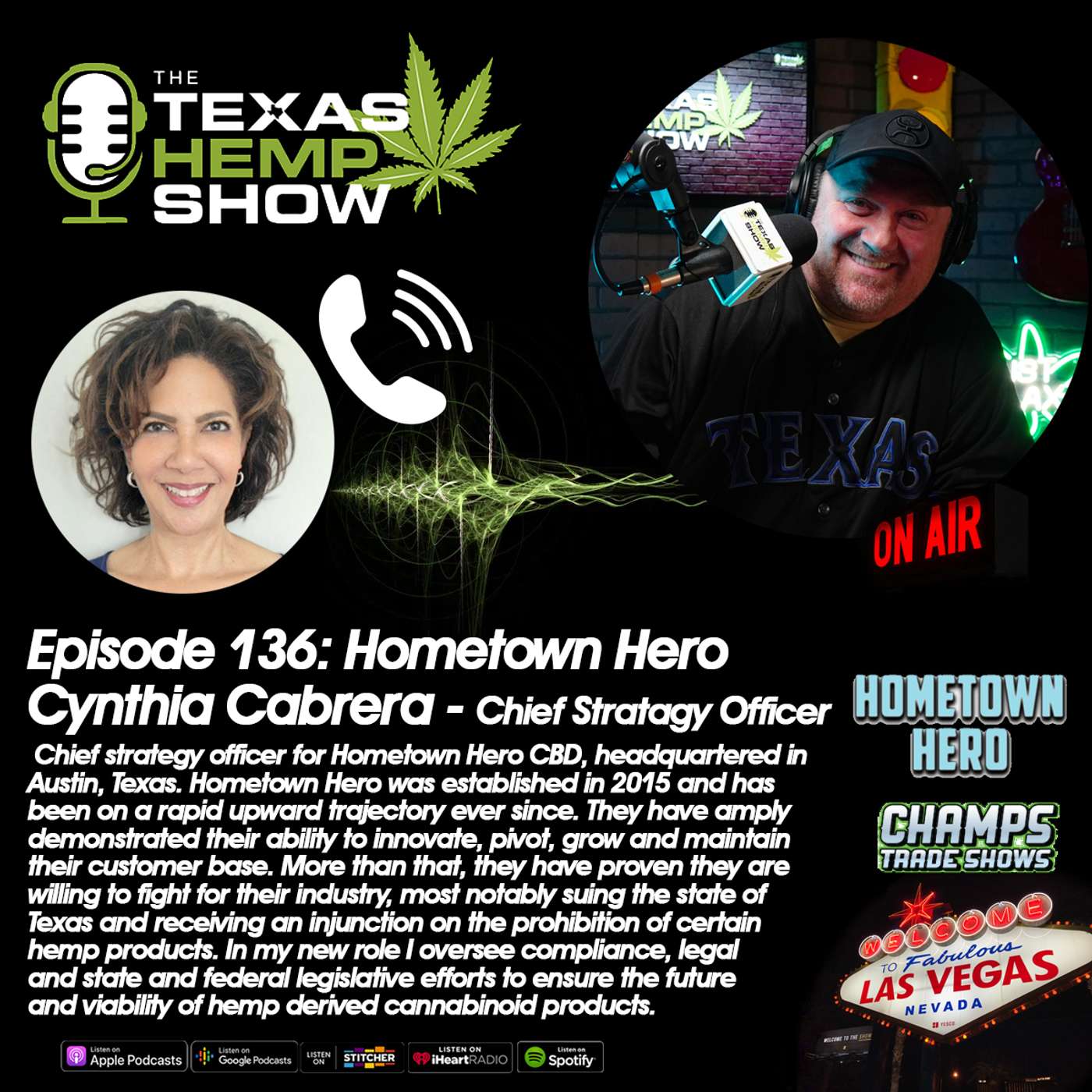 Episode # 136 - Hometown Hero Cynthia Cabrera episode artwork