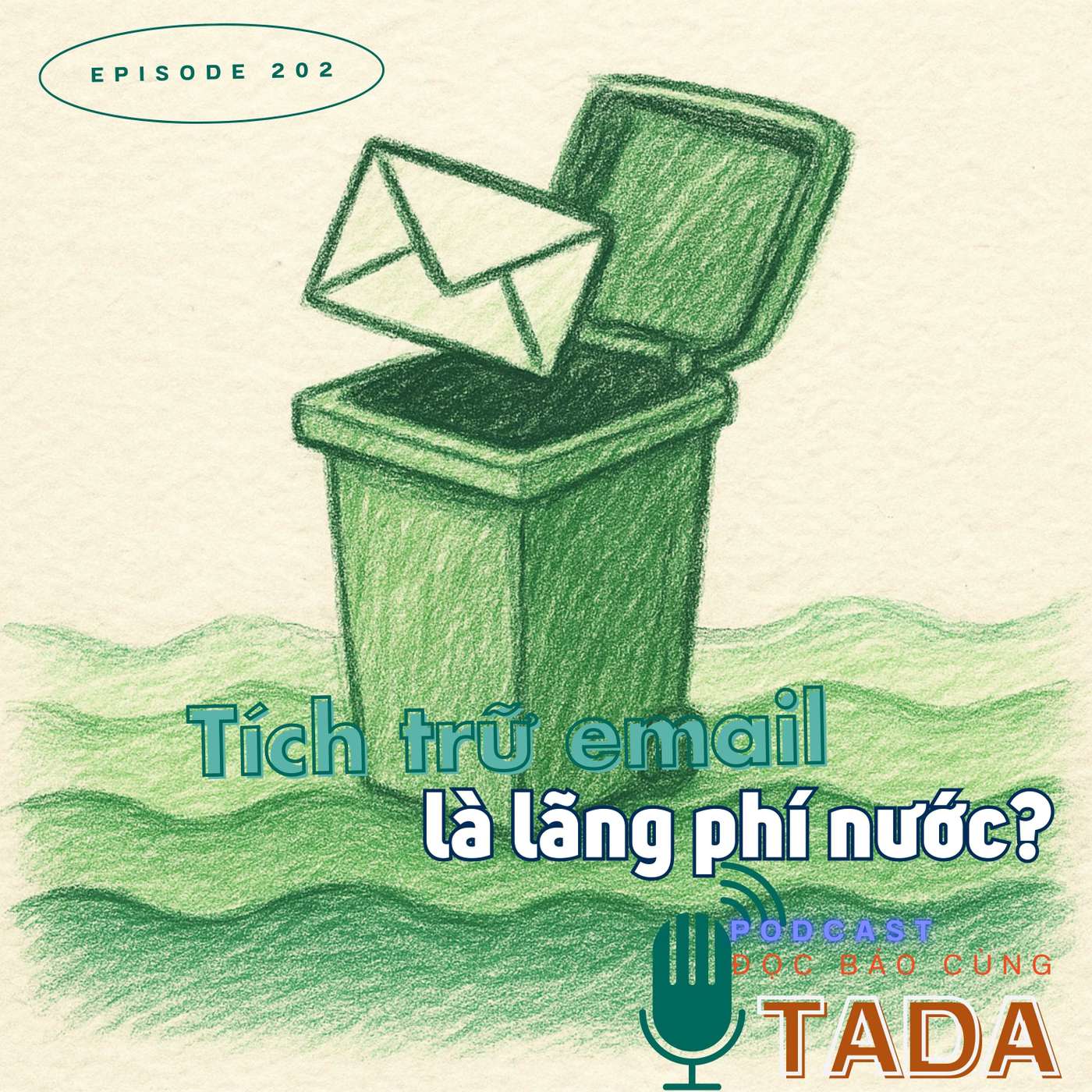 Tích trữ email là lãng phí nước?