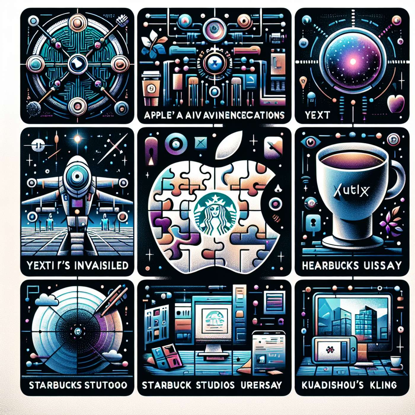 Apple's AI Advancements, Yext acquires Hearsay, Starbucks Studios Unveiled, and Kuaishou's Kling: A Tech News Roundup episode artwork