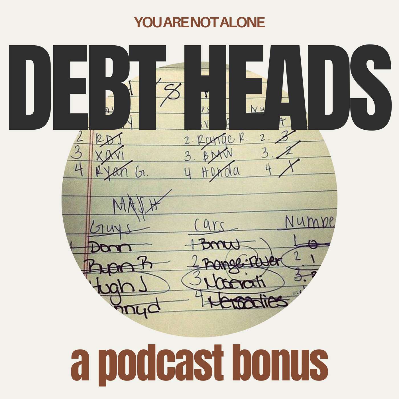 The Debt Heads play M.A.S.H. artwork