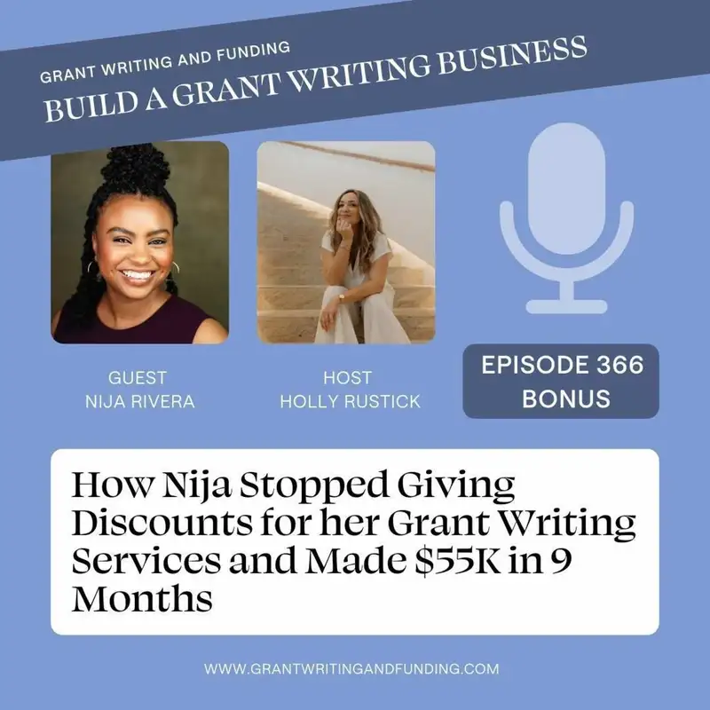 How Nija Stopped Giving Discounts for her Grant Writing Services and Made $55K in 9 Months