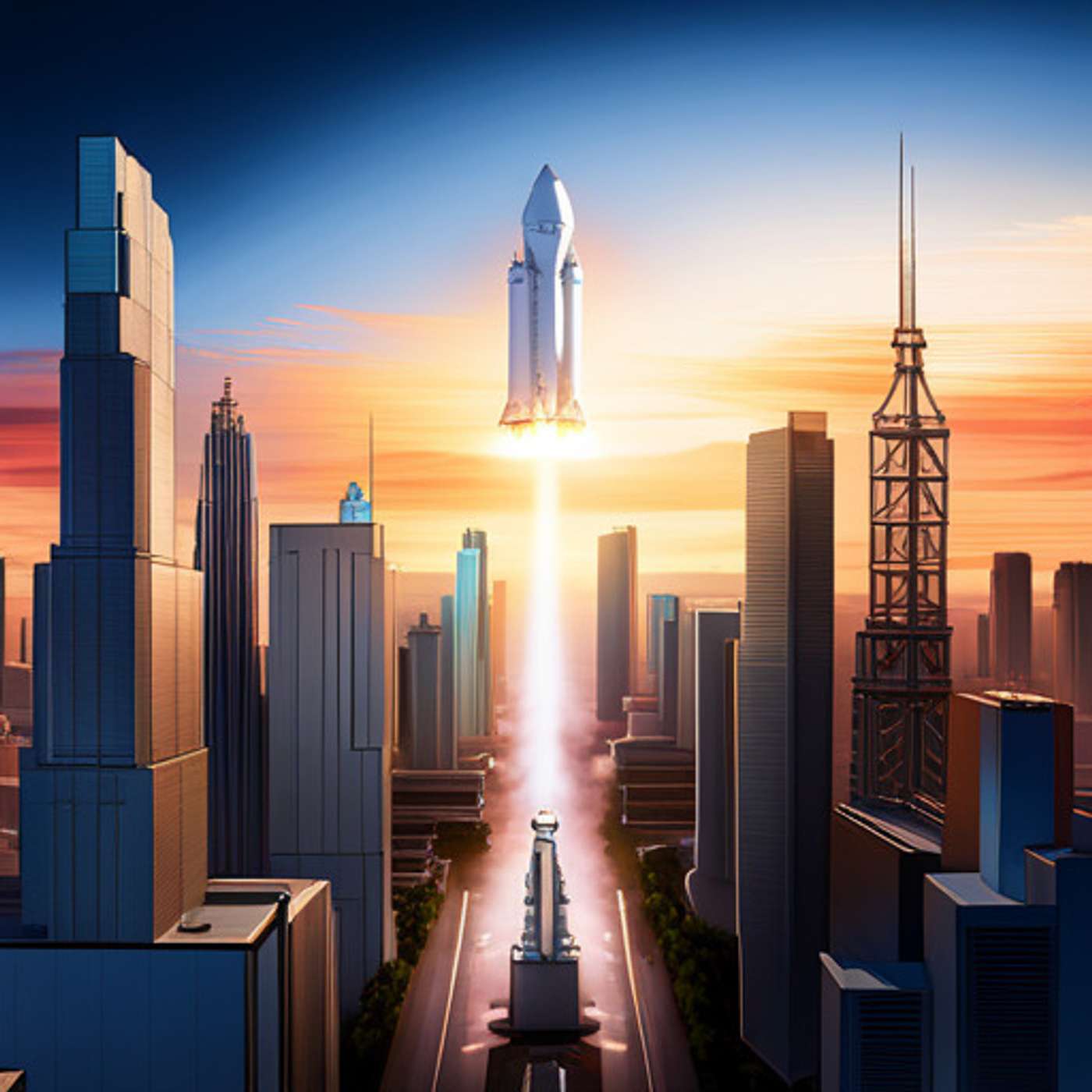 NASA Selects Blue Origin for Moon Landing: Revolutionizing Space Exploration with Reusable Rockets and Cutting-Edge Technology - Produced by Daniel Aharonoff episode artwork