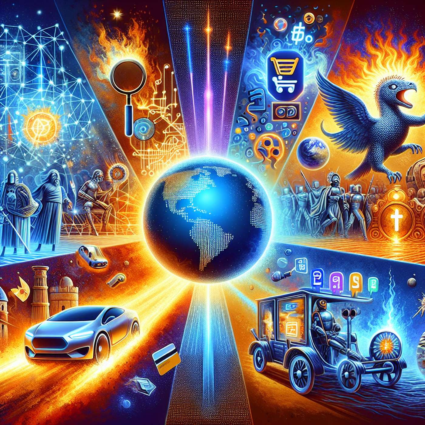 "AI Supremacy Debate with Elon Musk, Cruise's Self-Driving Resurgence, YouTube's Shopping Revolution, Referral Battle of Google and Facebook, and OpenAI's New Model" episode artwork