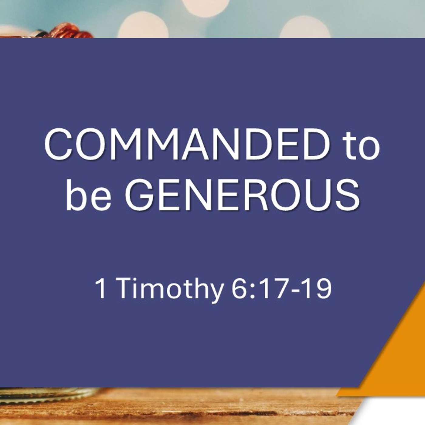 Commanded to be Generous | 01/19/2025 Morning Service