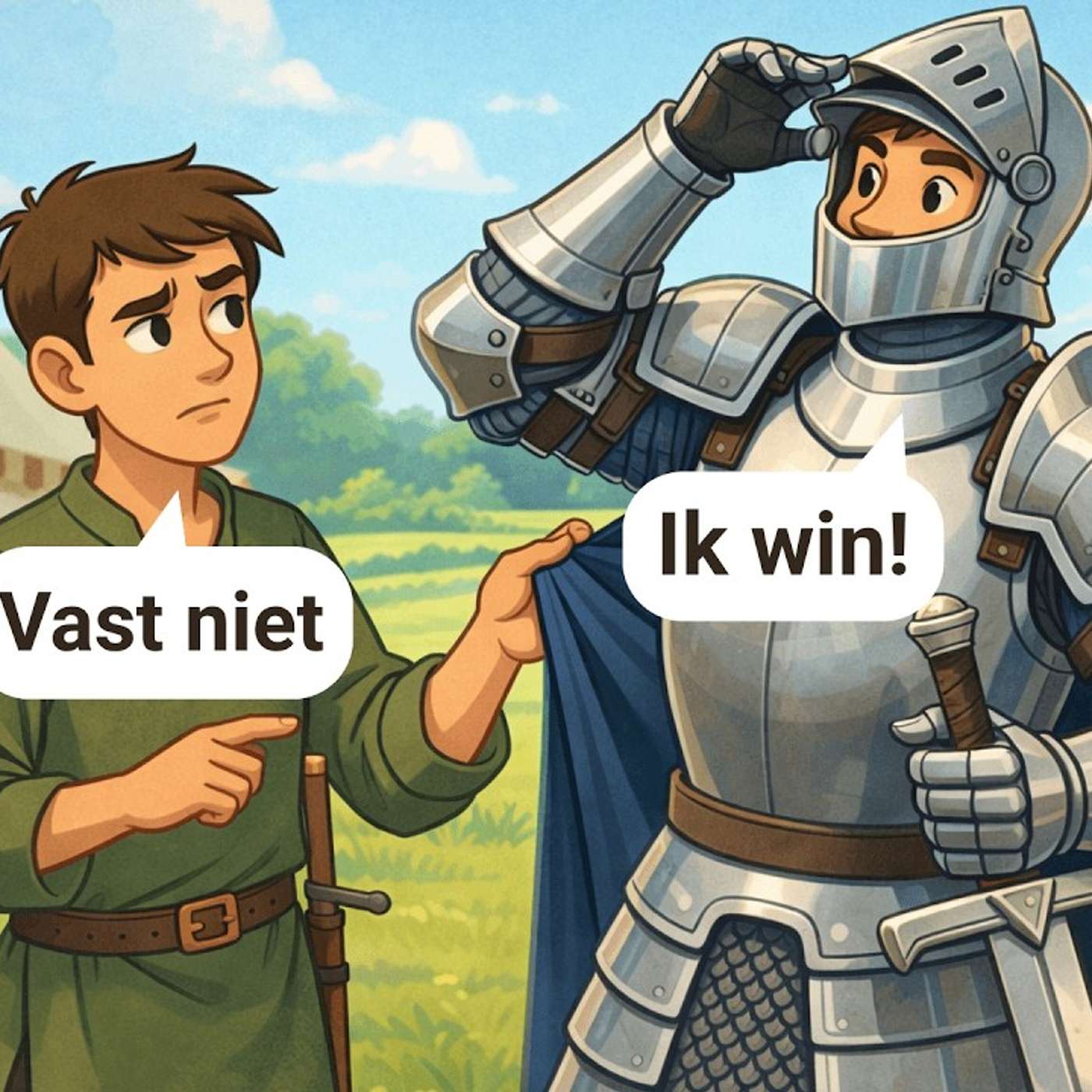 A Knight, A Viking And A Lazy Dragon | Dutch Conversations for Beginners A1-A2 episode artwork