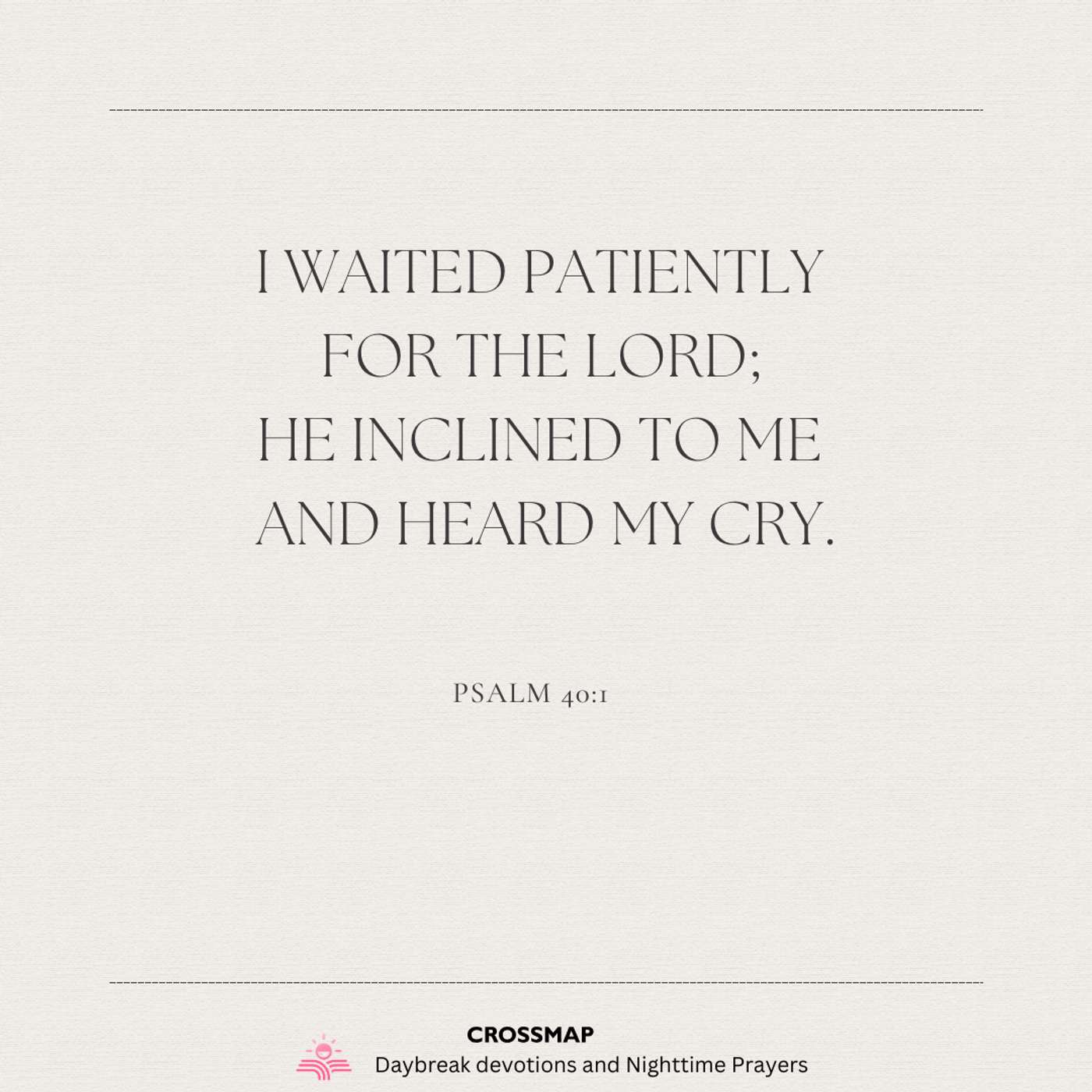 Waiting - A Spiritual Discipline - A Nighttime Prayer