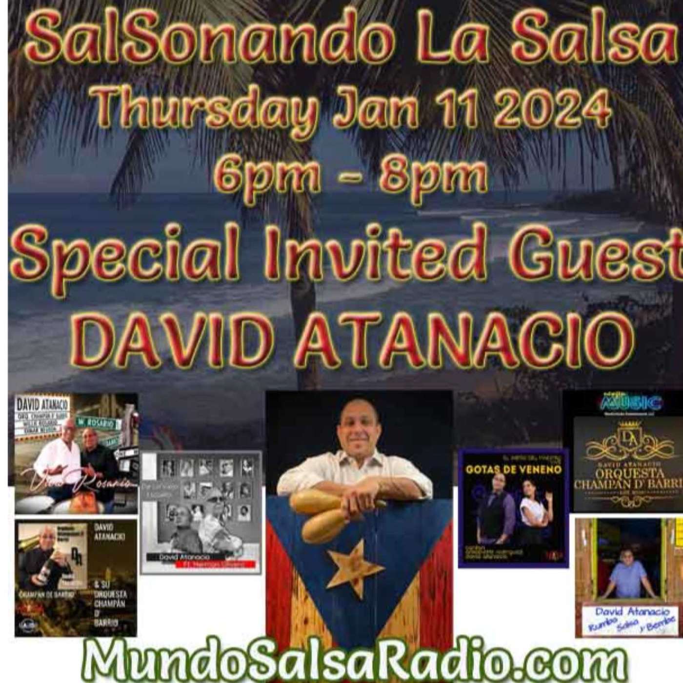 SalSonando La Salsa DJ Eddie 1_11_2024 SSLS #65 David Atanacio episode artwork