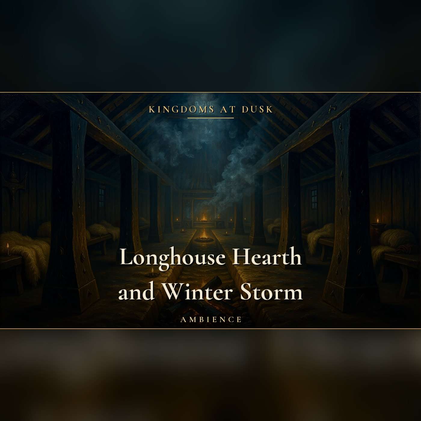 Fire and Storm Sounds for Sleeping | 3 Hours by a Viking Longhouse Hearth in a Winter Storm, No Talking episode artwork