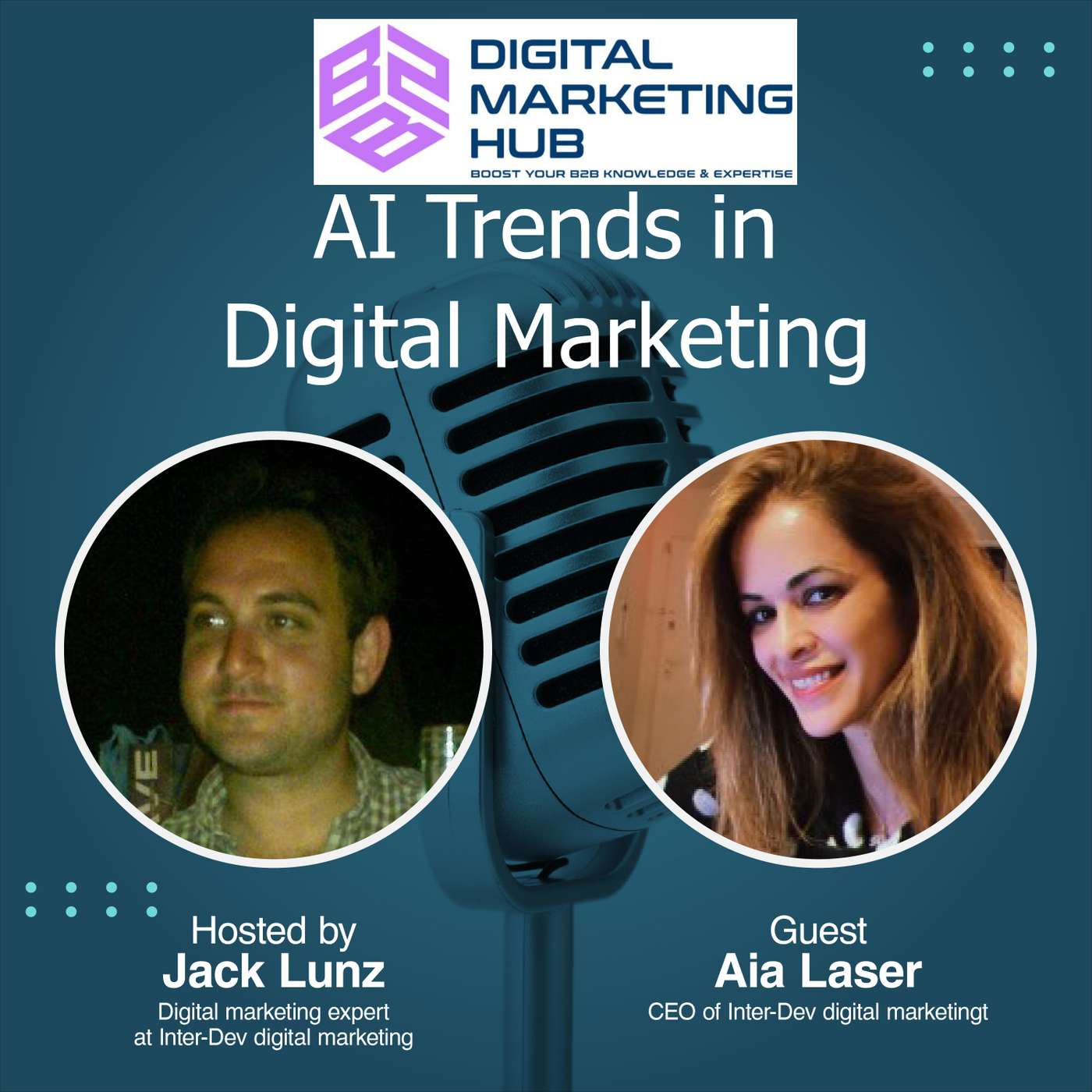 Aia Laser- Hosting B2B Digital Marketing Hub Podcast