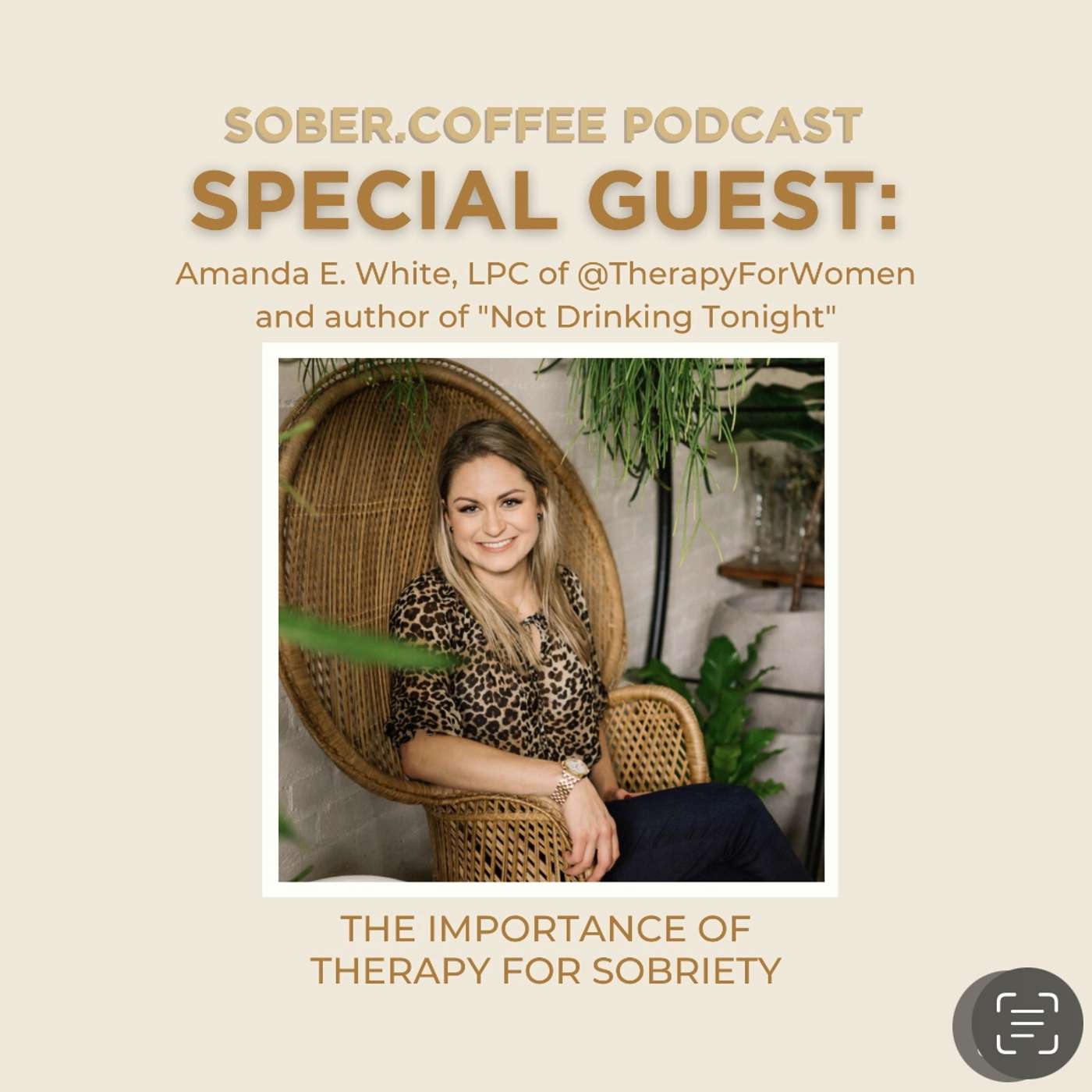 Bonus Drop:  Special Guest:  Amanda E. White - @TherapyForWomen and Author of “Not Drinking Tonight” episode artwork