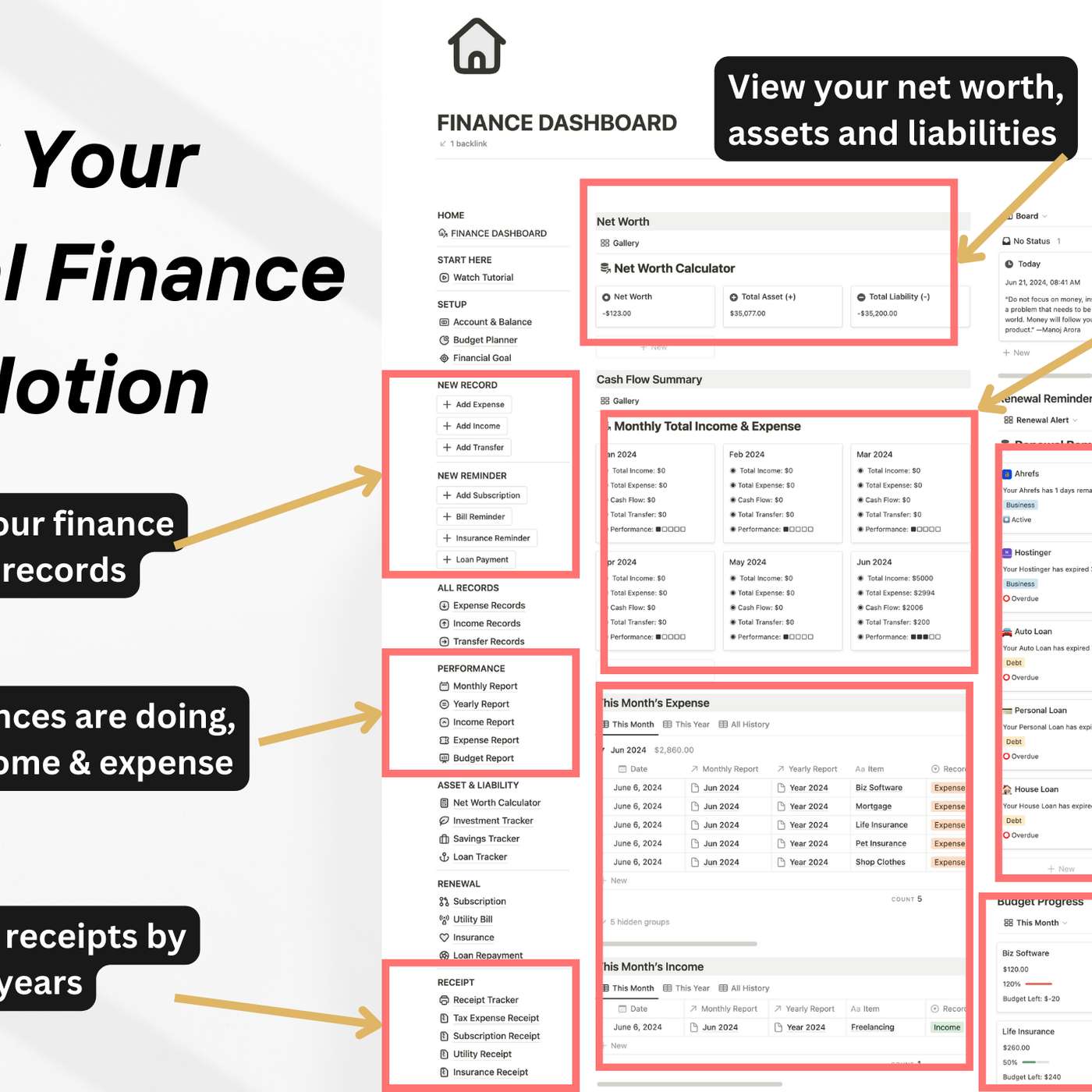 How I Plan, Track & Organize My Finances In Notion
