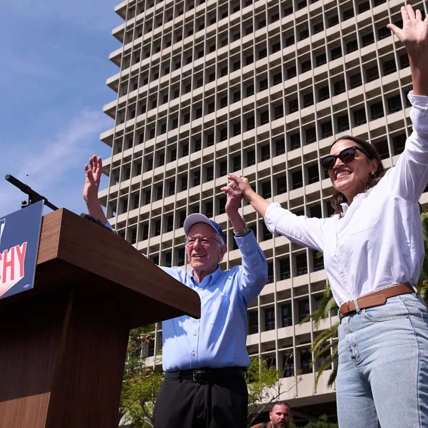 Protestors Unite Against Trump Policies, VA Faces Staffing Cuts, Sanders Ocasio-Cortez Rally in Utah, Trump Tariffs Escalate Trade Tensions, and more...