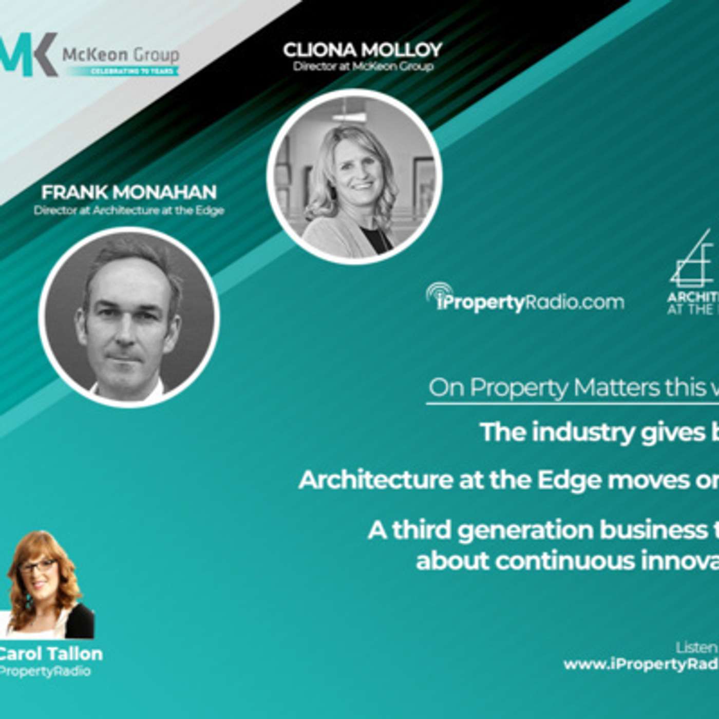 Ep.87 Property Matters, September 29th 2020 - Architecture at the Edge & McKeon Group 70th Anniversary episode artwork