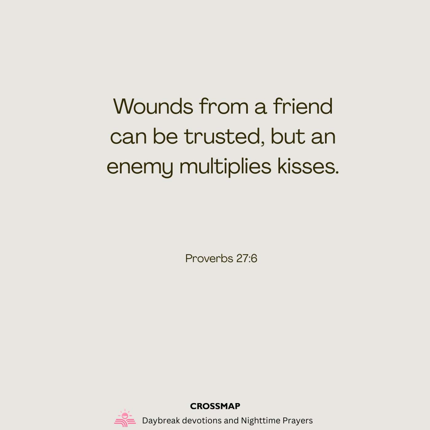 Wounds from a Friend Can Be Trusted - A Nighttime Prayer episode artwork