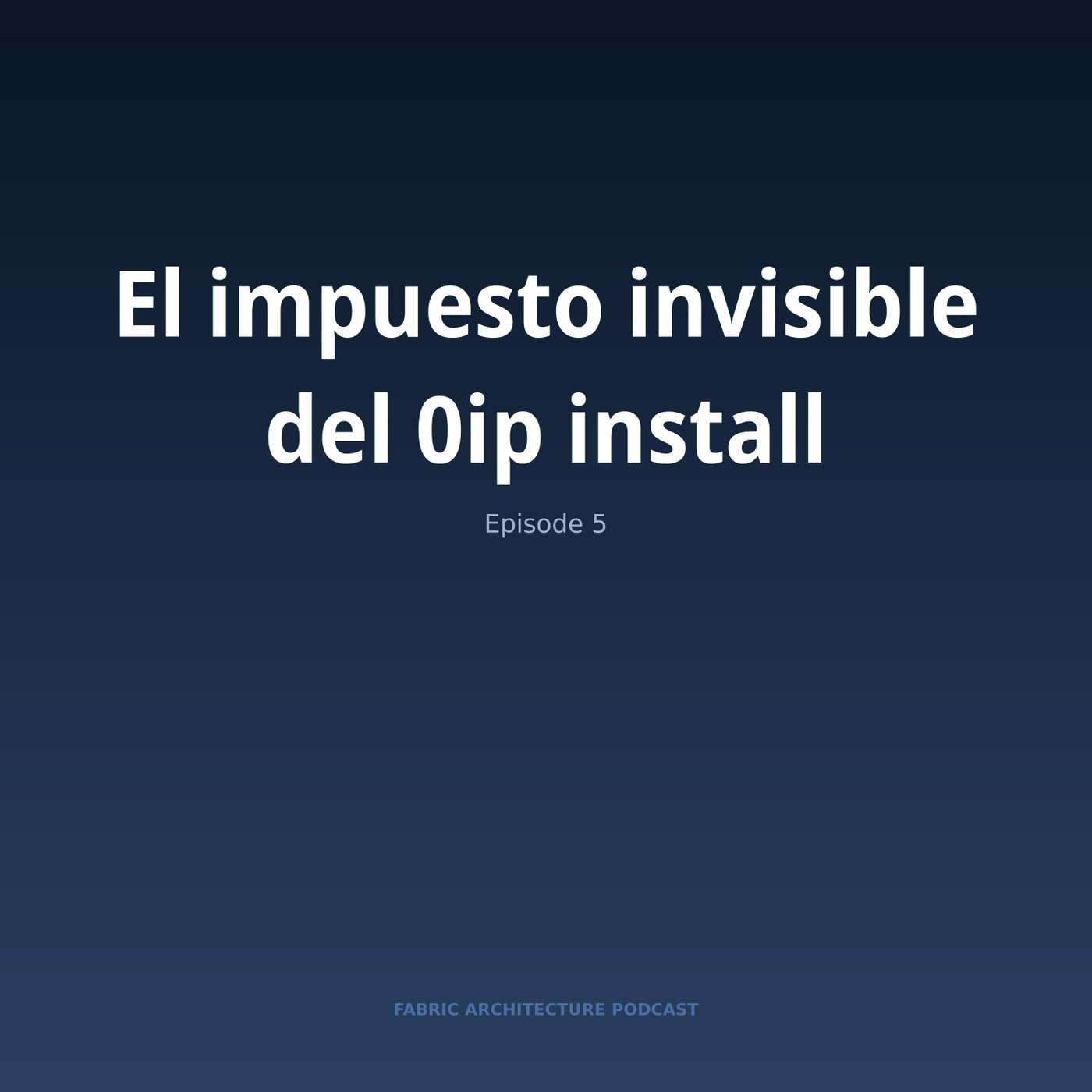 Portada de Microsoft Fabric Architecture Podcast (Español)