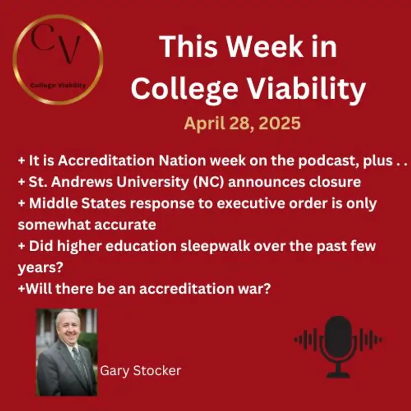 This Week In College Viability (TWICV) for Apr 28, 2025 