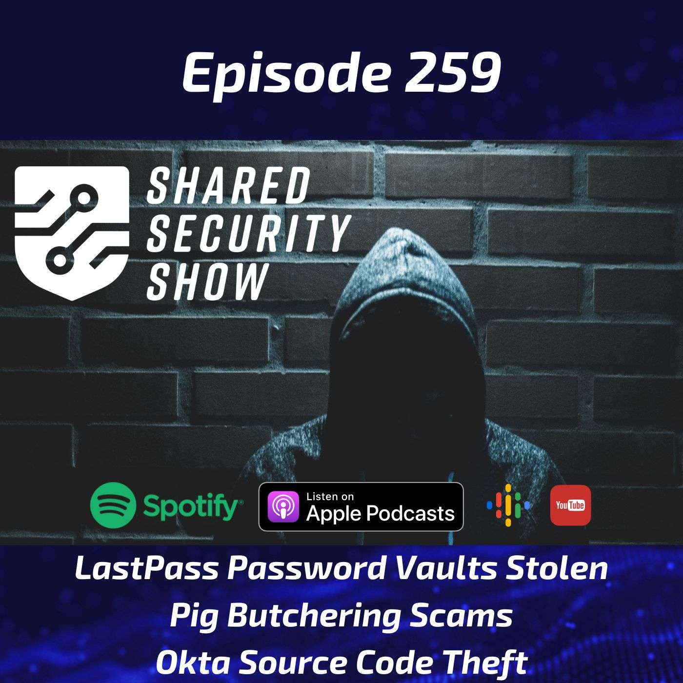 LastPass Password Vaults Stolen, Pig Butchering Scams, Okta Source Code Theft episode artwork