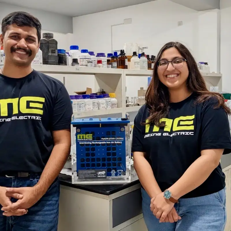 Priyansh Mohan and Stuti Kakkar on iron-air battery innovations at MEINE Electric
