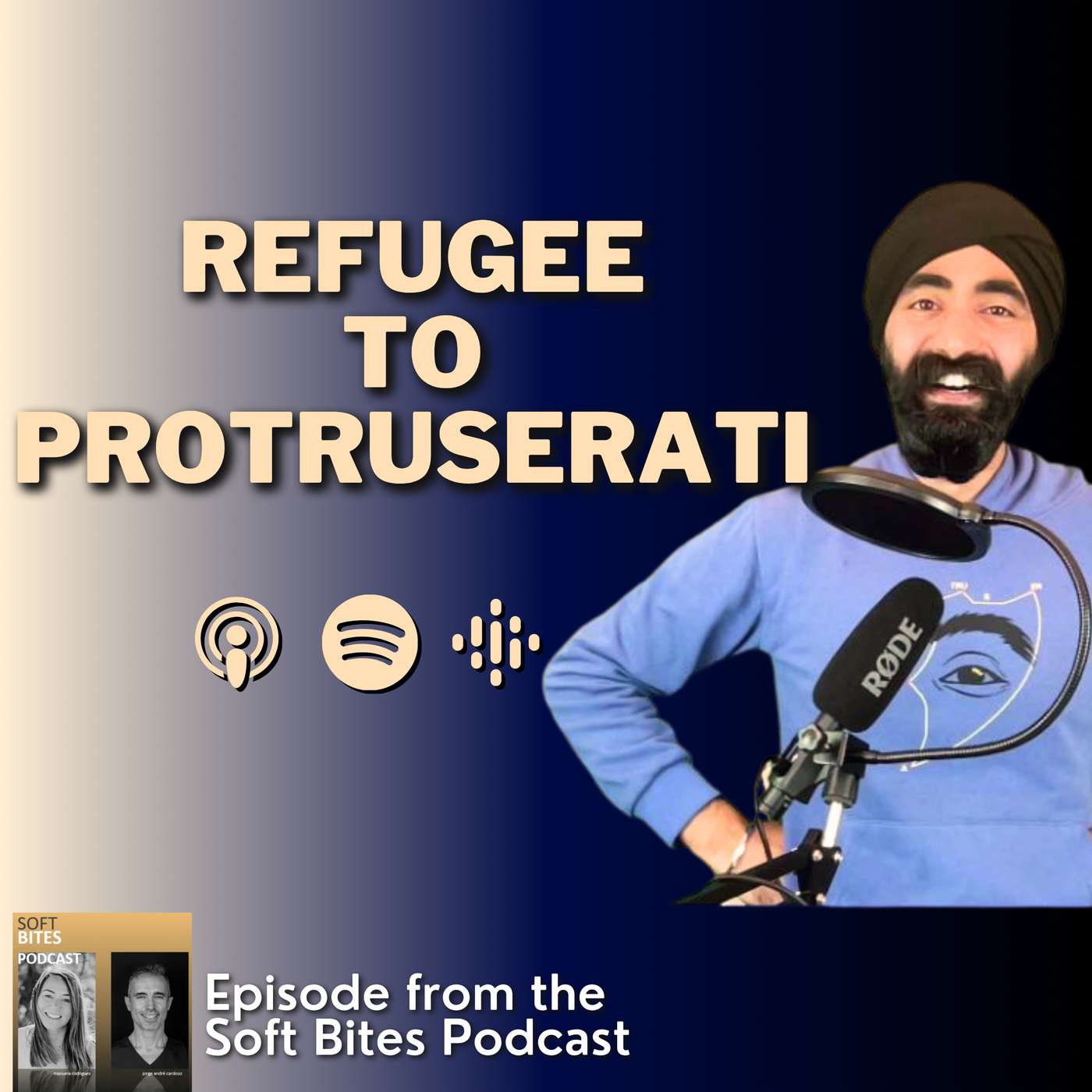 From Refugee to Protruserati – My Story with Soft Bites – IC028 episode artwork