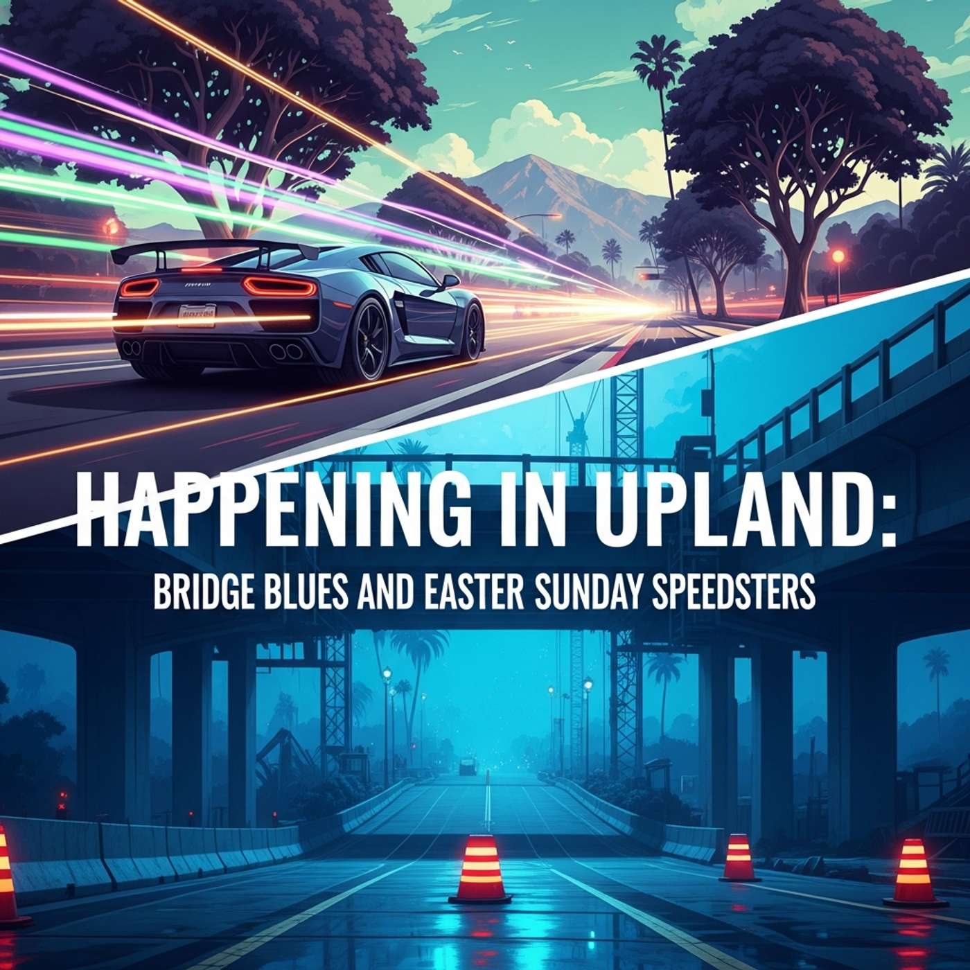 Happening in Upland: Bridge Blues and Easter Sunday Speedsters episode artwork