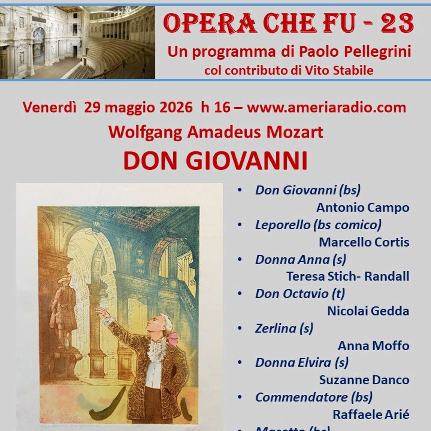 L'Opera che fu 23 - W. A. Mozart - Don Giovanni episode artwork