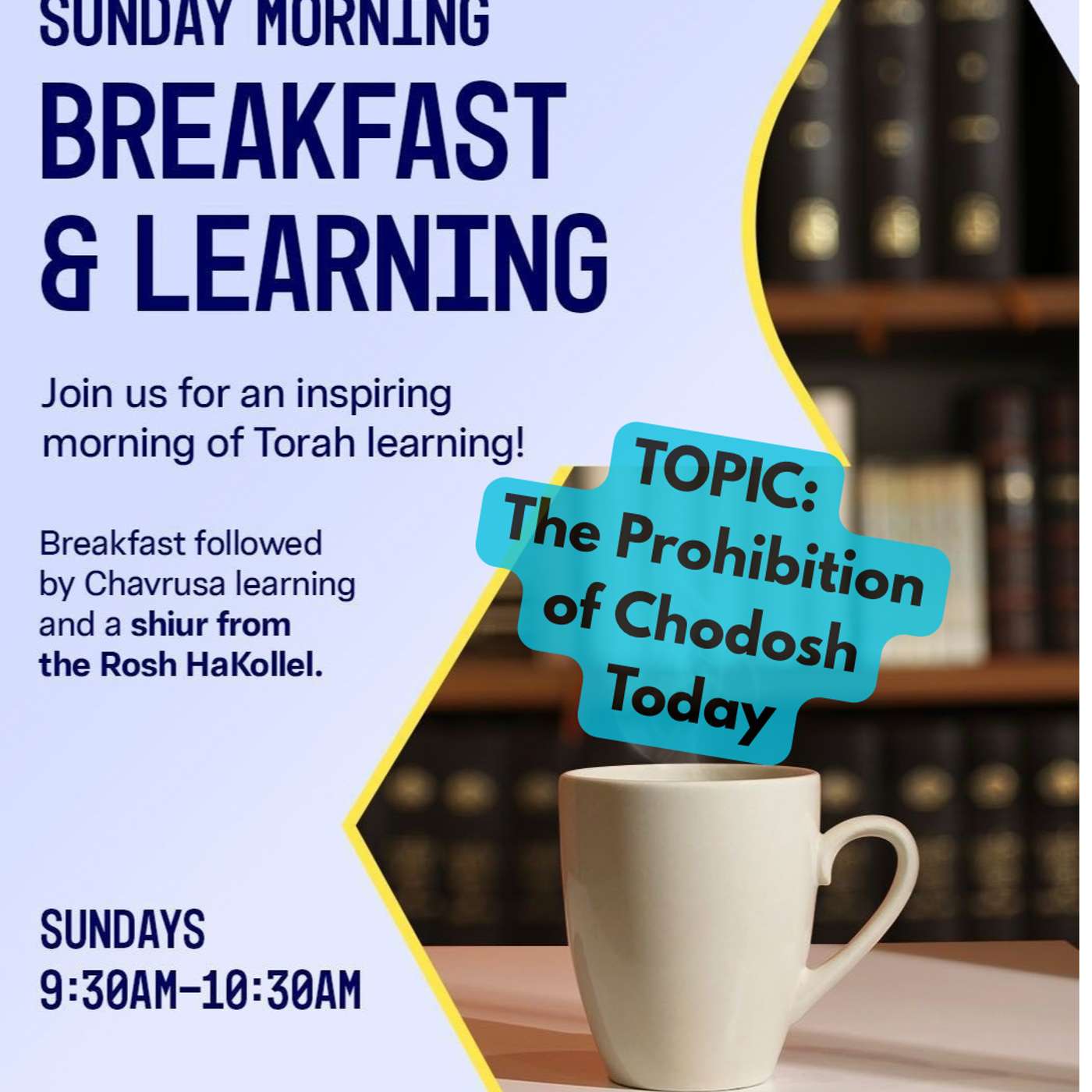 Sunday Halacha: Yoshon Today episode artwork