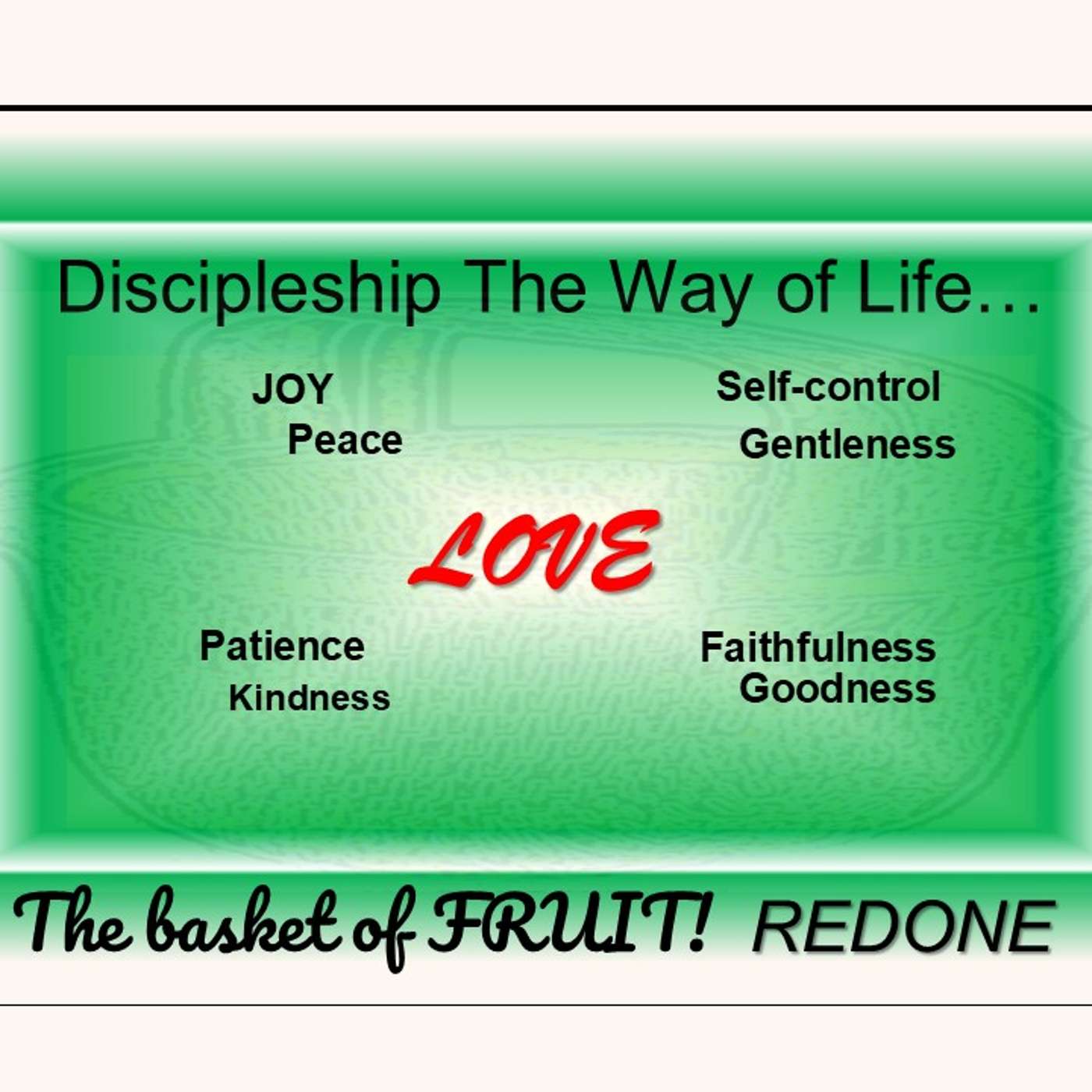 Discipleship The Way of Life... The Basket of FRUIT!  REDONE