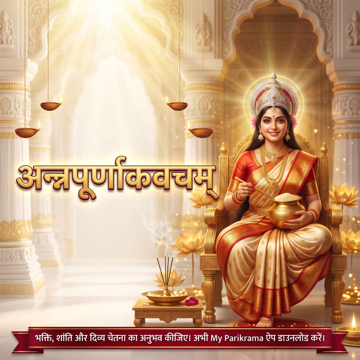 अन्नपूर्णा कवचम् | Annapurna Kavacham: सुख-समृद्धि और अन्न की प्रचुरता के लिए 🙏 episode artwork
