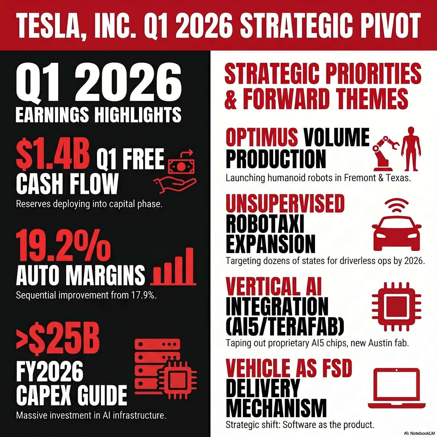 Tesla, Inc. (TSLA) Announced Q1 2026 Earnings on April 22, 2026, Reporting auto margins, excluding credits, improved sequentially from 17.9% to 19.2% artwork