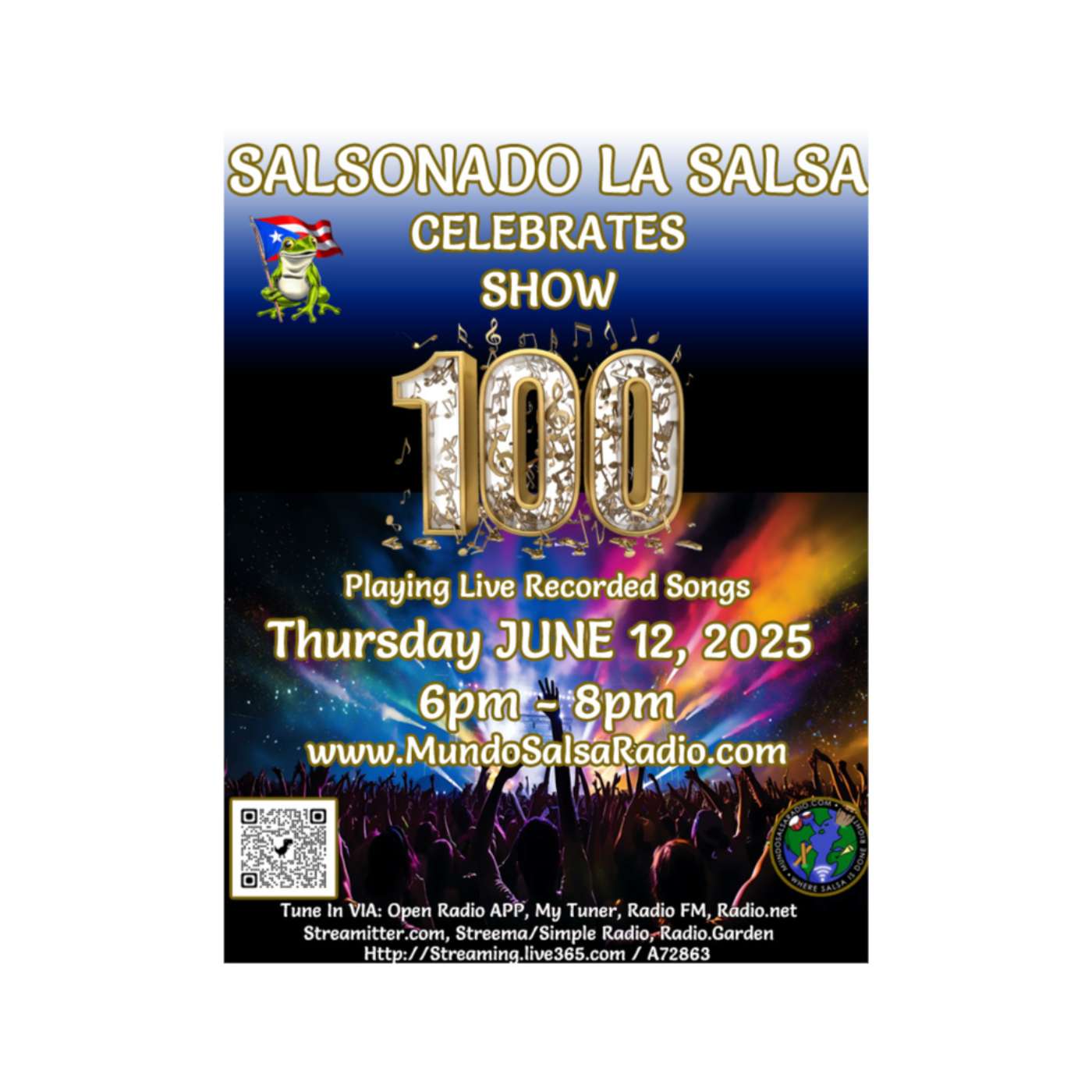 SalSonando La Salsa DJ Eddie June 12 2025 Show #100
