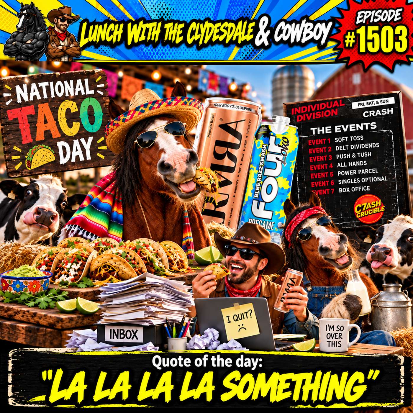 Lunch with the Clydesdale & Cowboy - Colostrum or Beer Flavored Soda? episode artwork