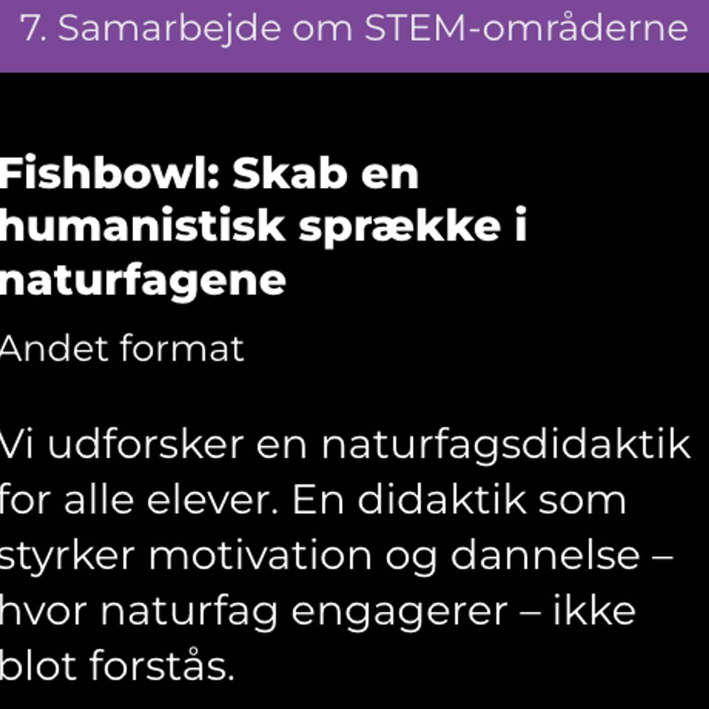 Humanistiske sprækker i naturfag - Big Bang Konferencen 2026