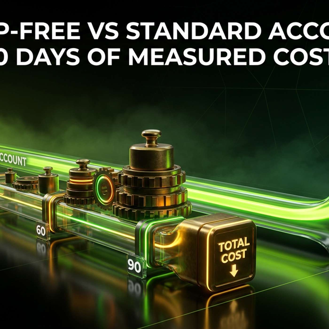 Swap-Free vs Standard Account: 90 Days of Measured Costs