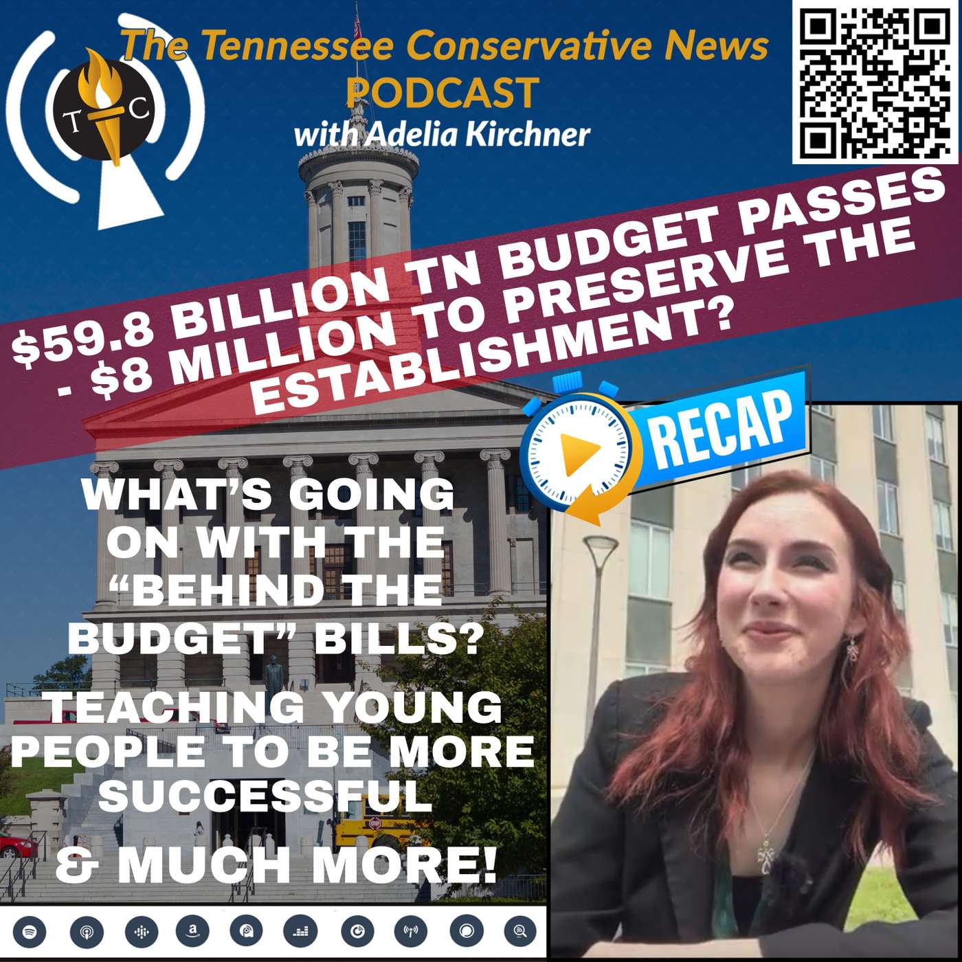 $59.8 Billion Tennessee Budget Passes - $8 Million To Preserve the Establishment? ...& Much More!