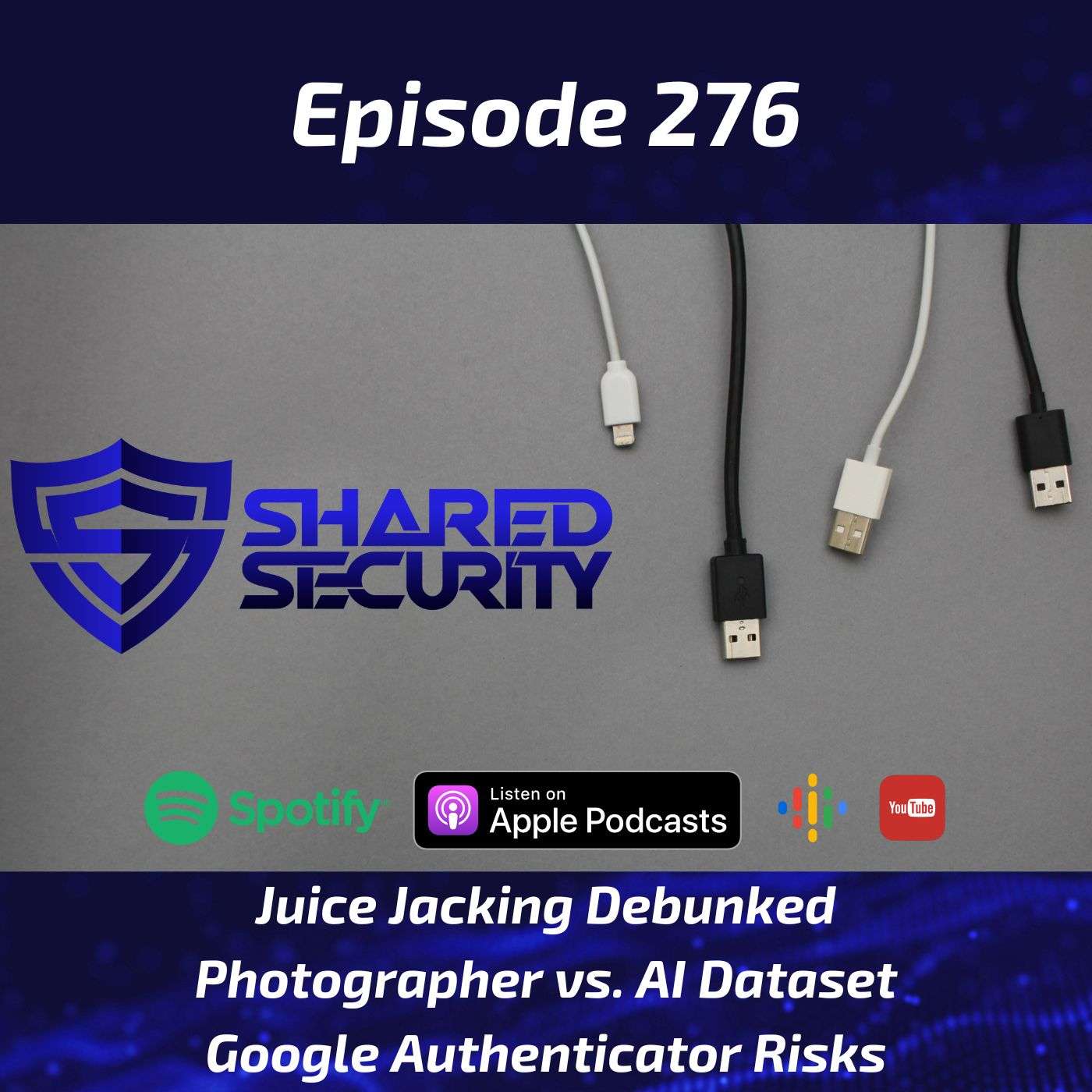 Juice Jacking Debunked, Photographer vs. AI Dataset, Google Authenticator Risks episode artwork