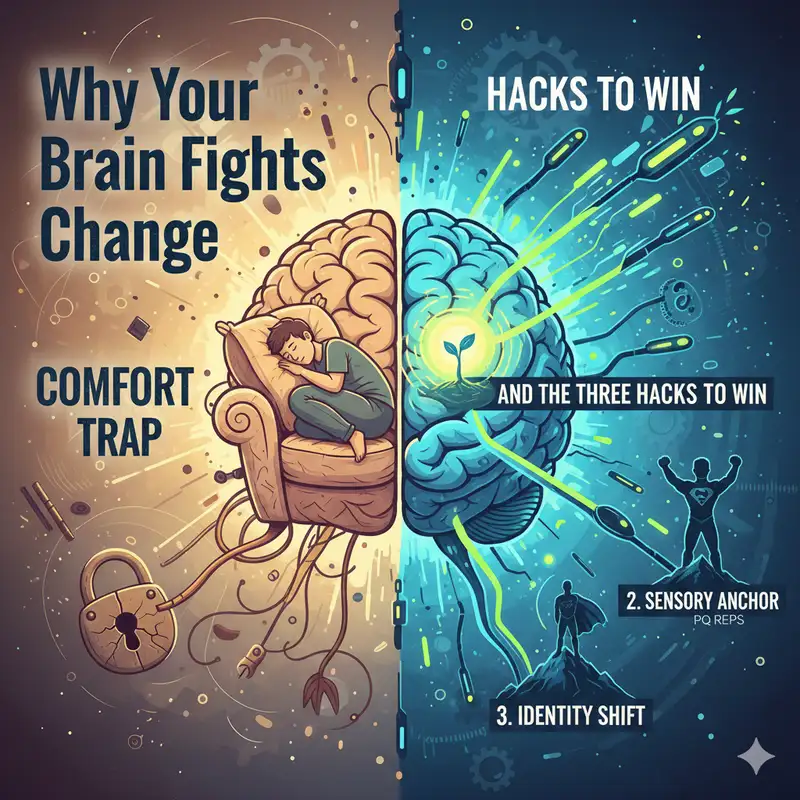 Why Your Brain Fights Change and The Three Hacks to Win