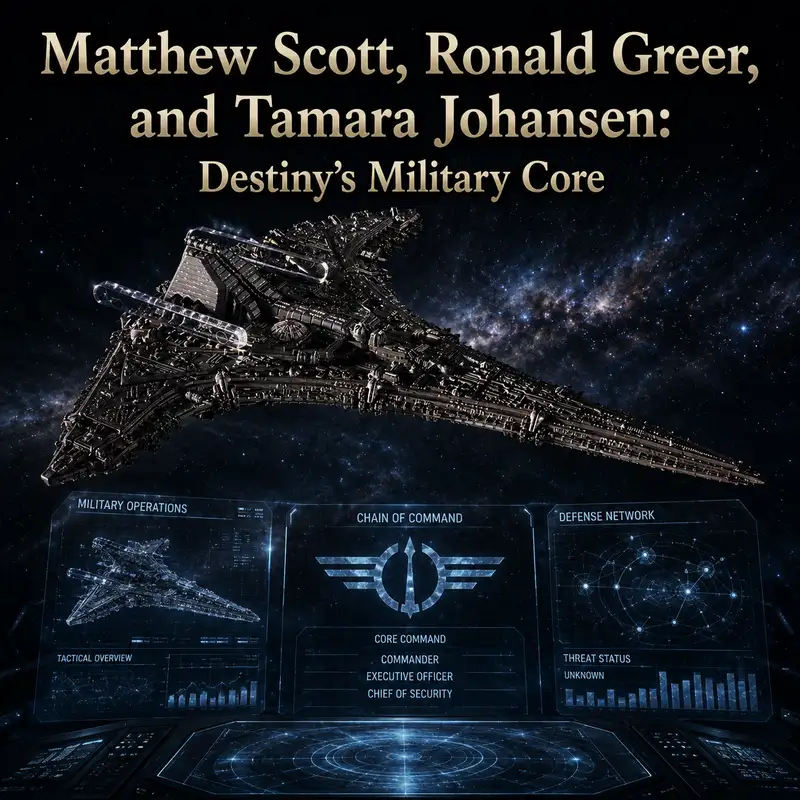 Matthew Scott, Ronald Greer, and Tamara Johansen: Destiny’s Military Core