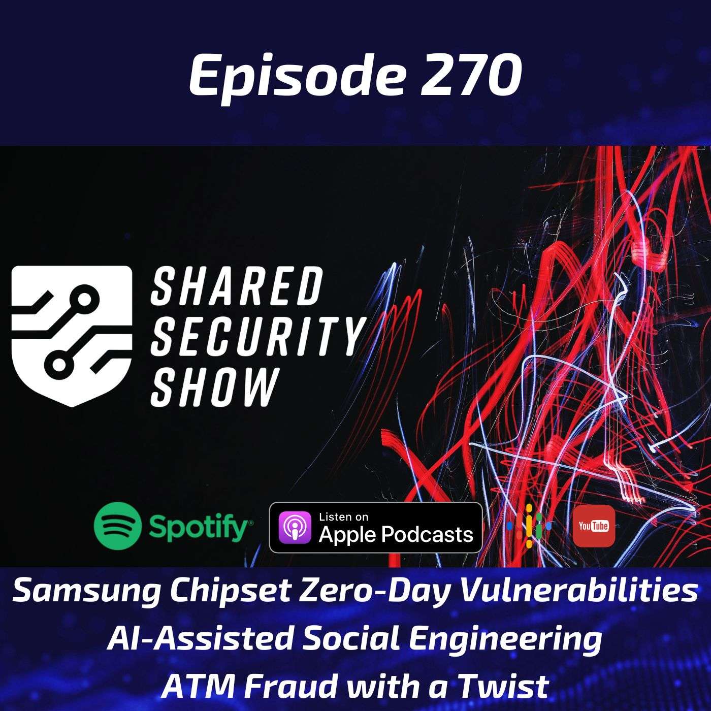 Samsung Chipset Zero-Day Vulnerabilities, AI-Assisted Social Engineering, ATM Fraud with a Twist episode artwork