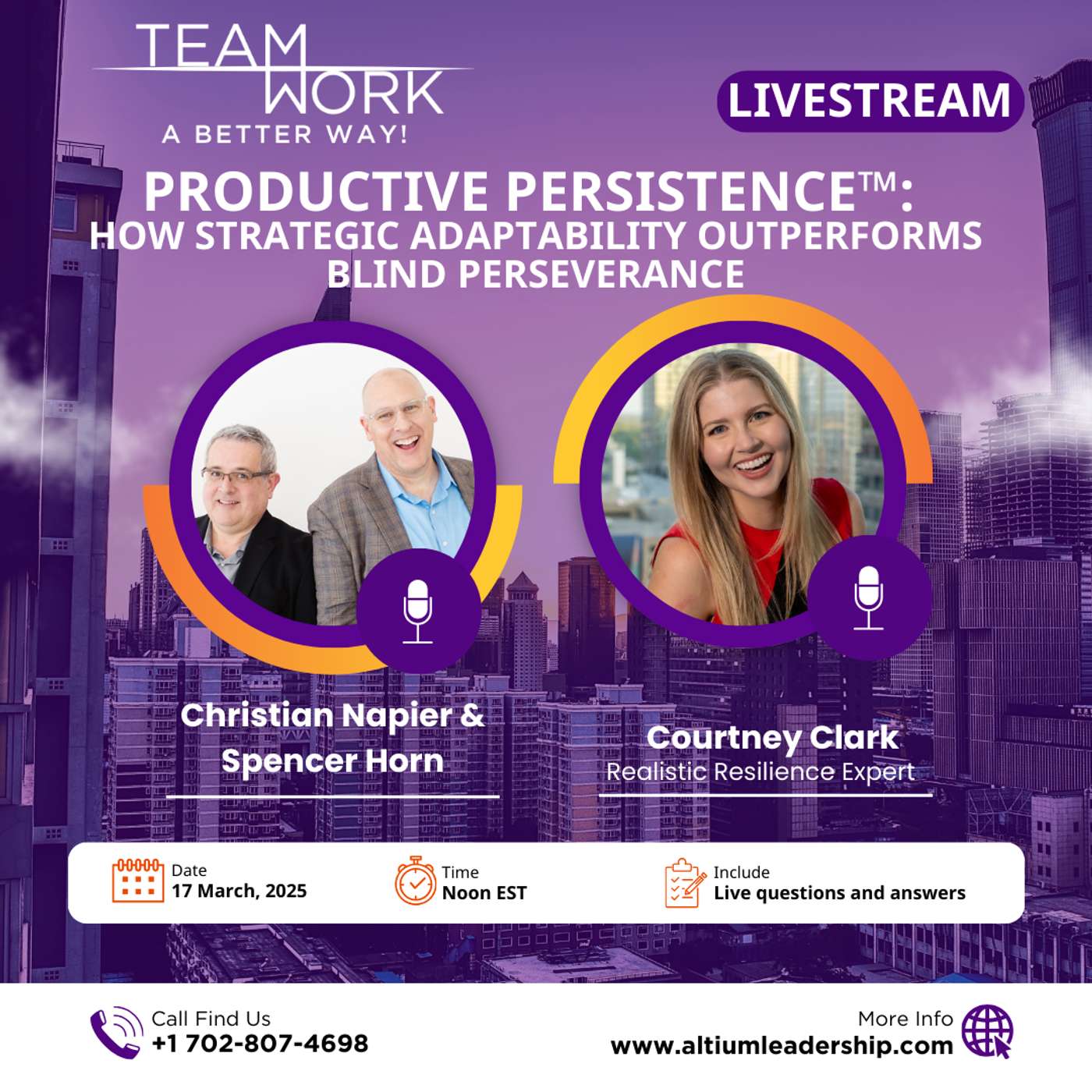 Productive Persistence™: How Strategic Adaptability Outperforms Blind Perseverance Productive Persistence™: How Strategic Adaptability Outperforms Blind Perseverance